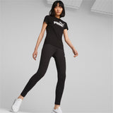 Puma essentials+ logo power leggings women in black - Model Shot 01