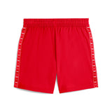 Puma essentials tape woven 5" shorts in for all time red - Back View