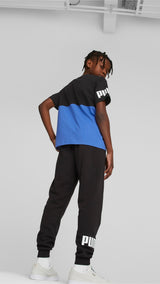 Puma power sweatpants youth in black - Model Shot 03
