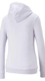 Puma essentials+ novashine french terry hoodie in purple - Back View