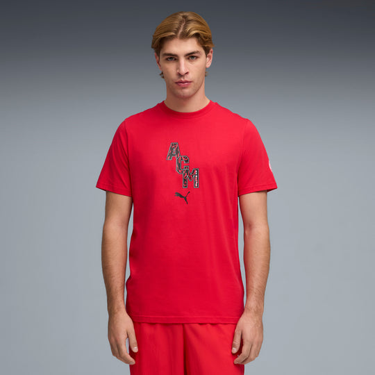 PUMA AC milan ftblculture tee men in red and black