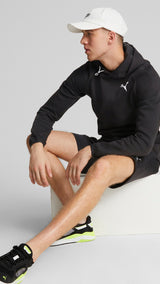 Puma script logo cap in black - Model Shot 01