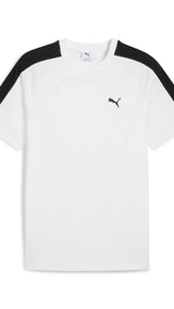 Puma T7 tee in white - Front View