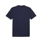 Puma teamGLORY football jersey in navy and white - Back View