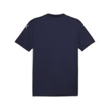 Puma teamGLORY football jersey in navy and white - Back View
