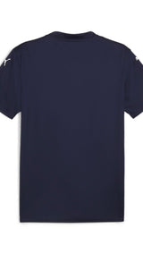 Puma teamGLORY football jersey in navy and white - Back View