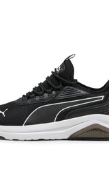 Puma amplifier sneakers in black and white - Side View 01