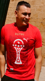 PUMA TotalEnergies CAF Africa Cup of Nations 2025 country tee in red and black - Model Shot 01
