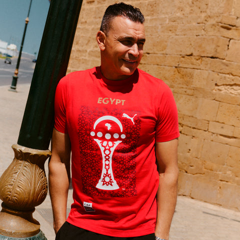 PUMA TotalEnergies CAF Africa Cup of Nations 2025 Egypt tee in red