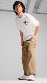 Puma easy rider leather sneakers in white - Model Shot 02