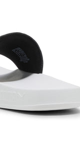 Puma swimming BMW M motorsport leadcat 2.0 graphic slides in black - Back View