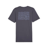Puma CLOUDSPUN soft branded tee in galactic gray - Back View