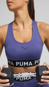Puma 4keeps elastic bra in blue crystal - Model Shot 02