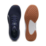Puma skyrocket lite running shoes in navy and white - Side View 02