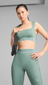 Puma move lace bra in green moon - Model Shot 01