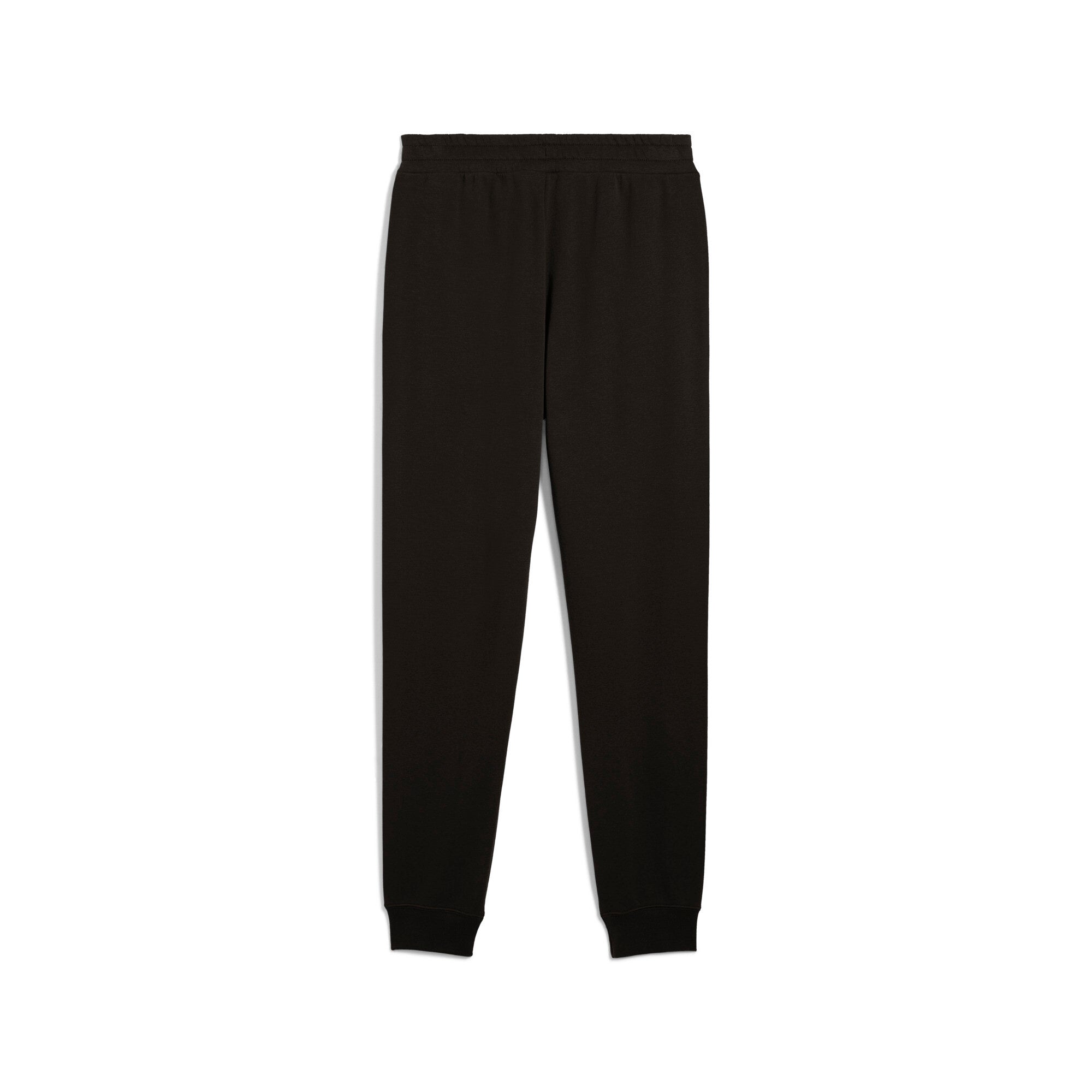 PUMA essentials no. 1 logo sweatpants men in black — back view