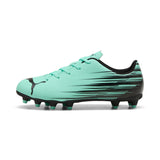 PUMA ATTACANTO II fg/ag football boots youth in green and black — side view 1