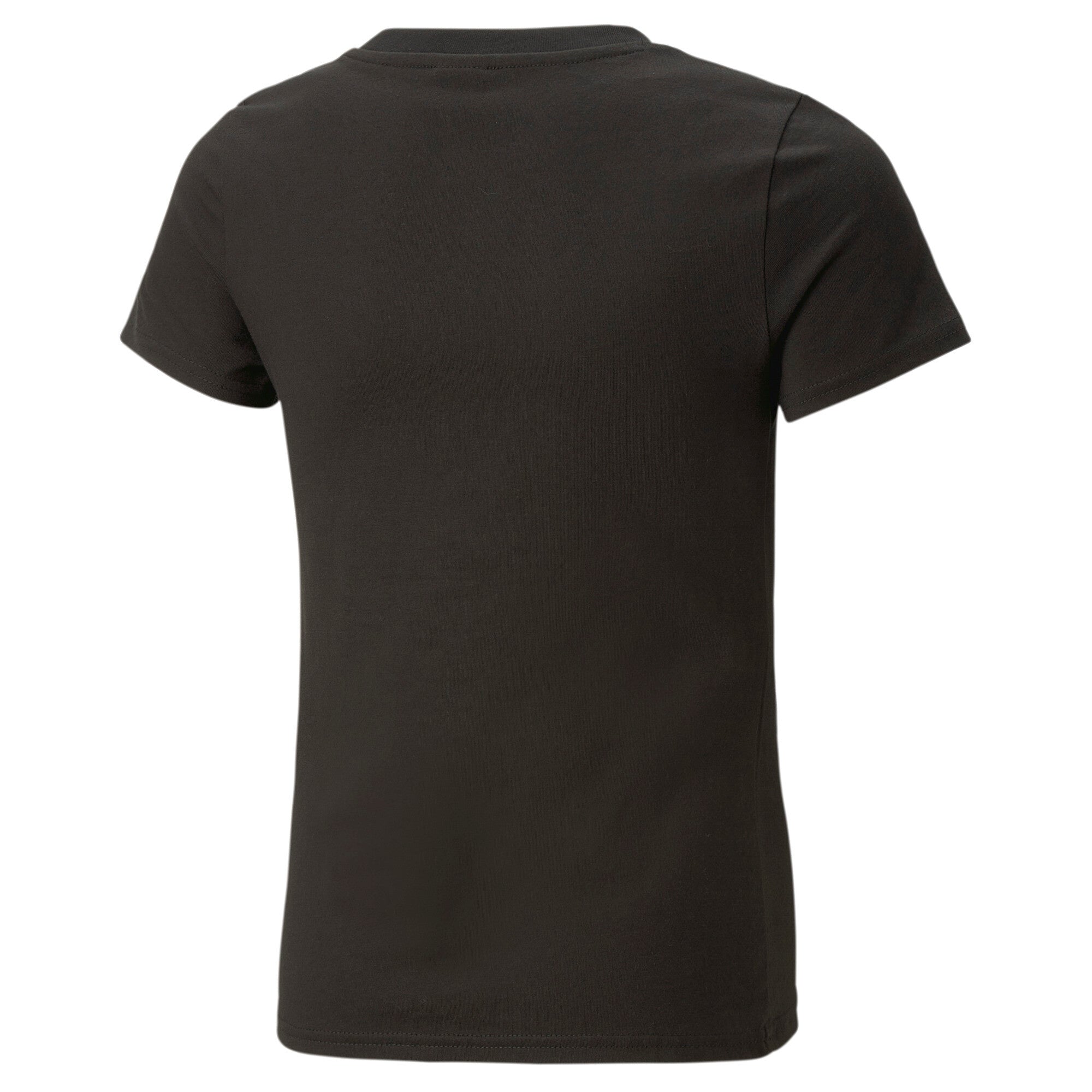 Puma classics graphic tee youth in black - Back View