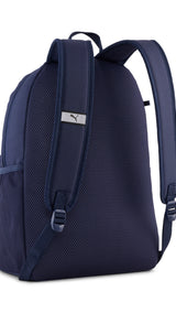 PUMA phase 20L backpack set in navy — back view