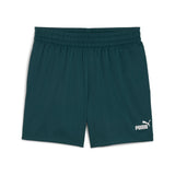 PUMA ESSENTIALS tape woven 5" shorts - green terrain