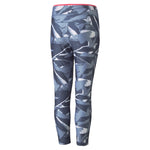 Puma modern sports printed 7/8 tights youth in blue - Back View