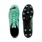 PUMA ATTACANTO II fg/ag football boots men in green and black — side view 2