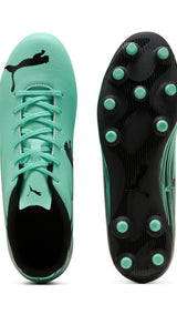 PUMA ATTACANTO II fg/ag football boots men in green and black — side view 2