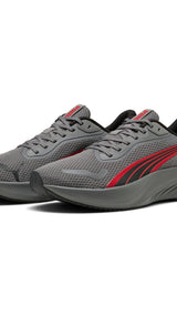 Puma running pounce lite shoes in gray - Front View