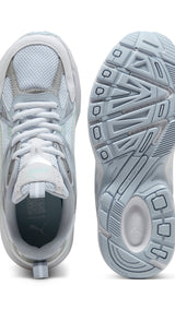 Puma milenio tech sneakers in white and peaceful blue - Side View 02