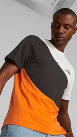Puma power cat tee men in gray - Model Shot 01