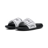 Puma royalcat comfort 2 slides in white and black - Front View