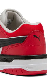 Puma rebound retro sneakers in black and for all time red - Back View