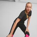 Puma run cloudspun short sleeve tee women in black - Model Shot 01