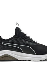 Puma amplifier sneakers in black and white - Side View 03