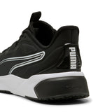 PUMA disperse XT 4 training shoes in black and white — back view