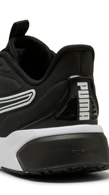 PUMA disperse XT 4 training shoes in black and white — back view