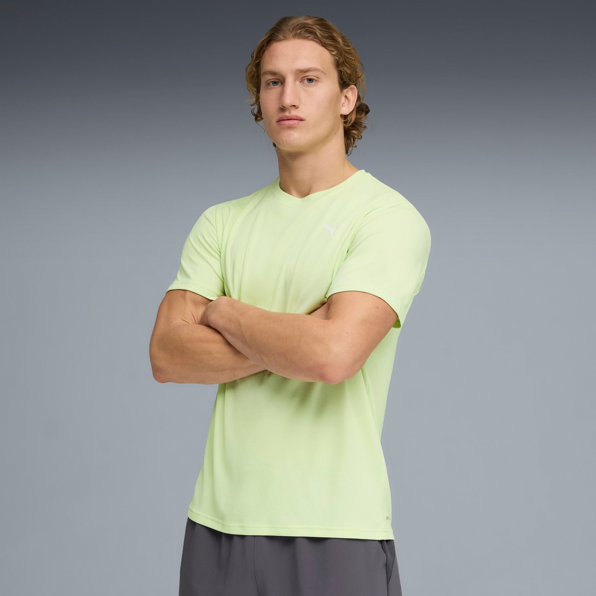 PUMA train all day essentials texture tee men in apple spritz