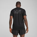 Puma graphic running tee in black - Model Shot 02