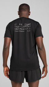Puma graphic running tee in black - Model Shot 02