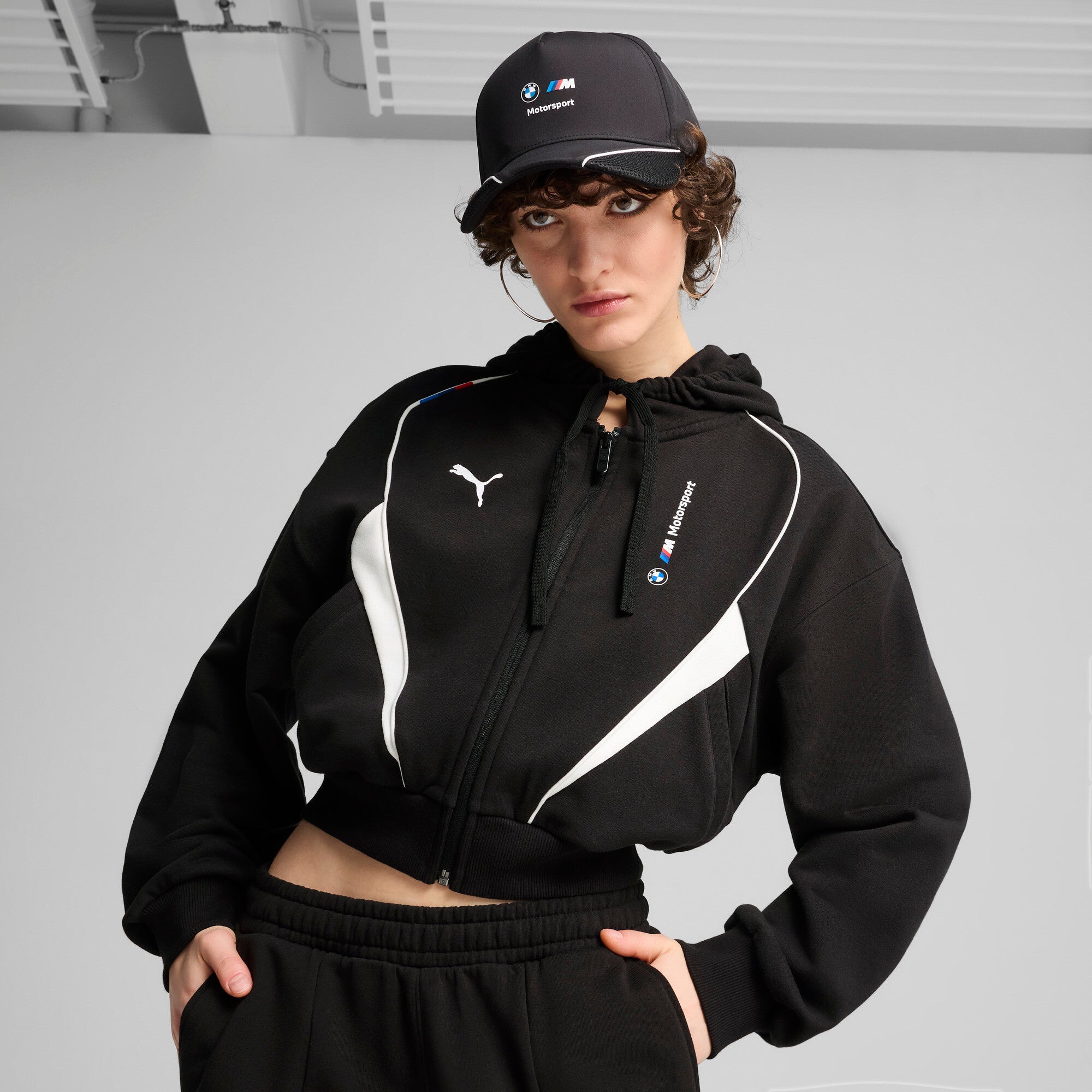 Puma BMW MMS bb cap in black - Model Shot 01
