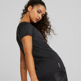 Puma training favourite jersey cat tee in black - Model Shot 02