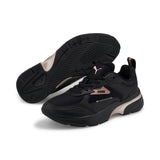 Puma fs runner metallic sneakers women in black - Front View