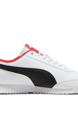 Puma scuderia Ferrari roma via sneakers in white and black - Side View 03