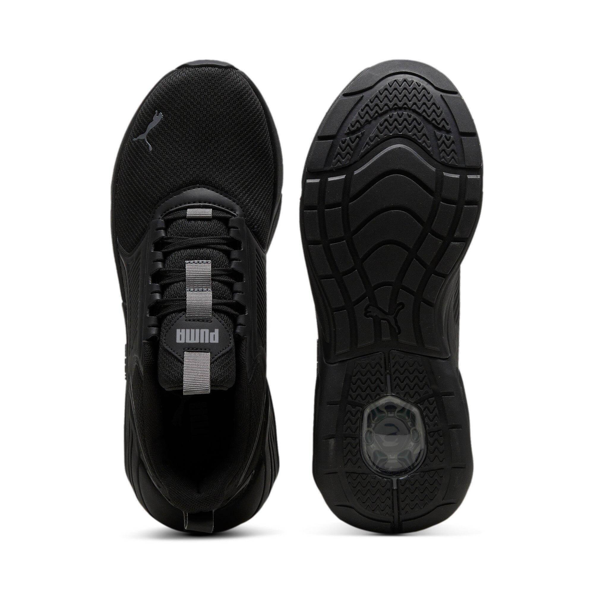 Puma X-cell nova FS running shoes in black and cool dark gray - Side View 02