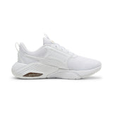 Puma X-cell nova FS running shoes in white and gold - Side View 03