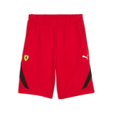 PUMA scuderia ferrari PM1 shorts men in rosso corsa — front view