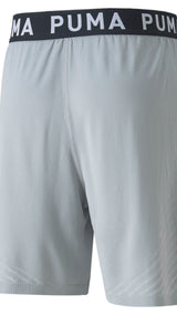 Puma training formknit seamless 7" shorts in black - Back View
