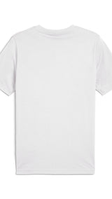 Puma graphics sneaker tee in white - Back View