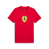 Puma scuderia ferrari hp race coloured big shield tee in black - Front View