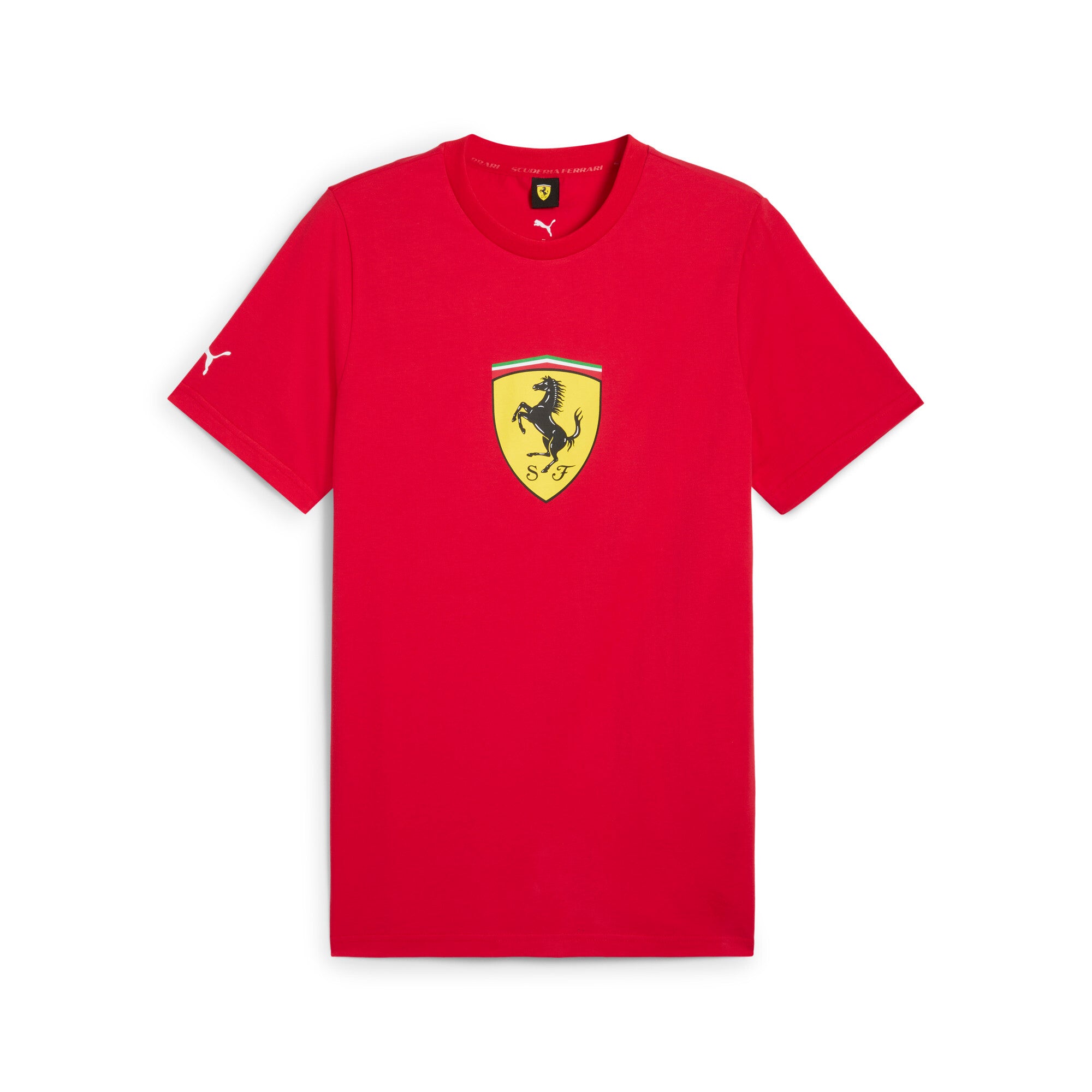 Puma scuderia ferrari hp race coloured big shield tee in black - Front View